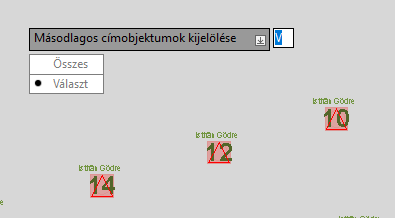 Másodlagos címobjektumok kijelölése