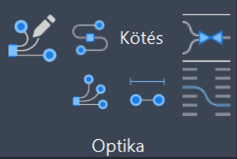 Optikai kábel panel