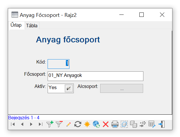 Anyag főcsoport
