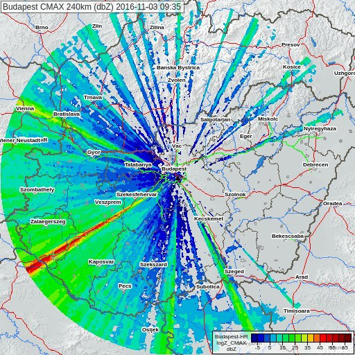Meteorológiai radarkép (512x512px)